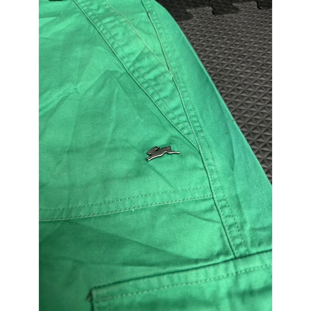ATLAB by a.tiziano Men's Size 34 Green 100% Cotton Cargo Shorts Casual Outdoor